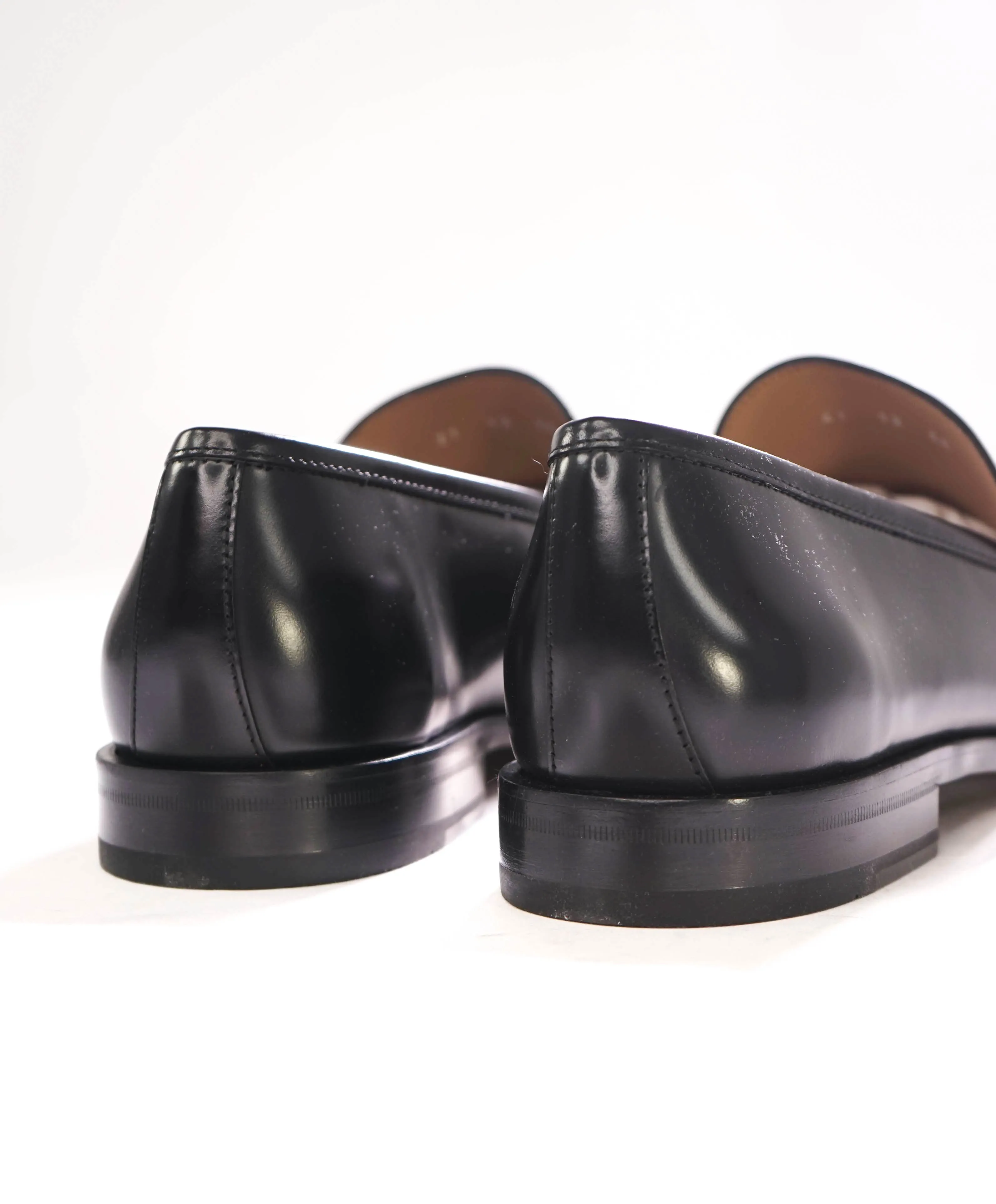 $850 SALVATORE FERRAGAMO - “ROLO" Gancini Bit Loafer Black Leather - 11 E US