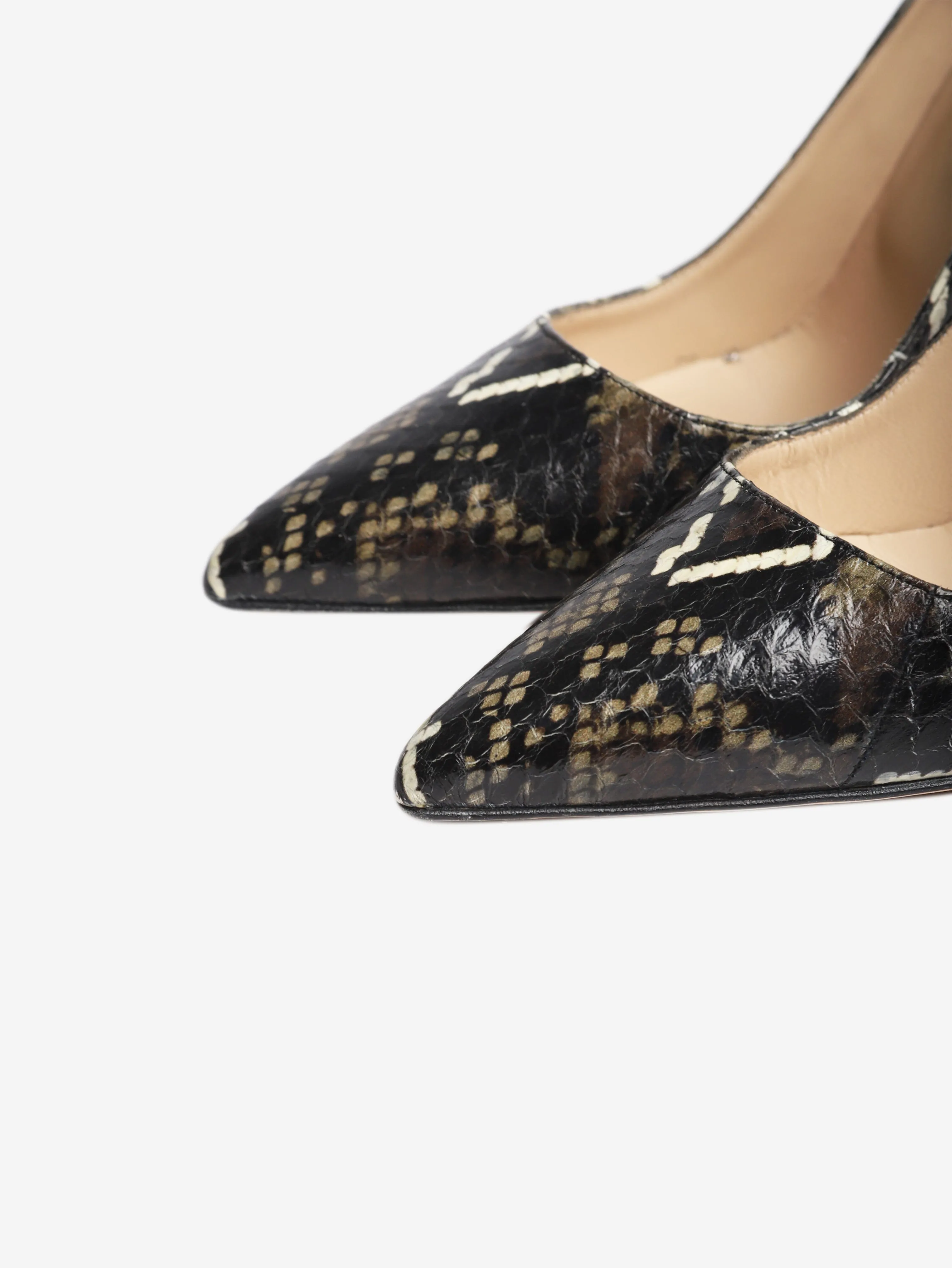 Black snakeskin pumps - size EU 39.5