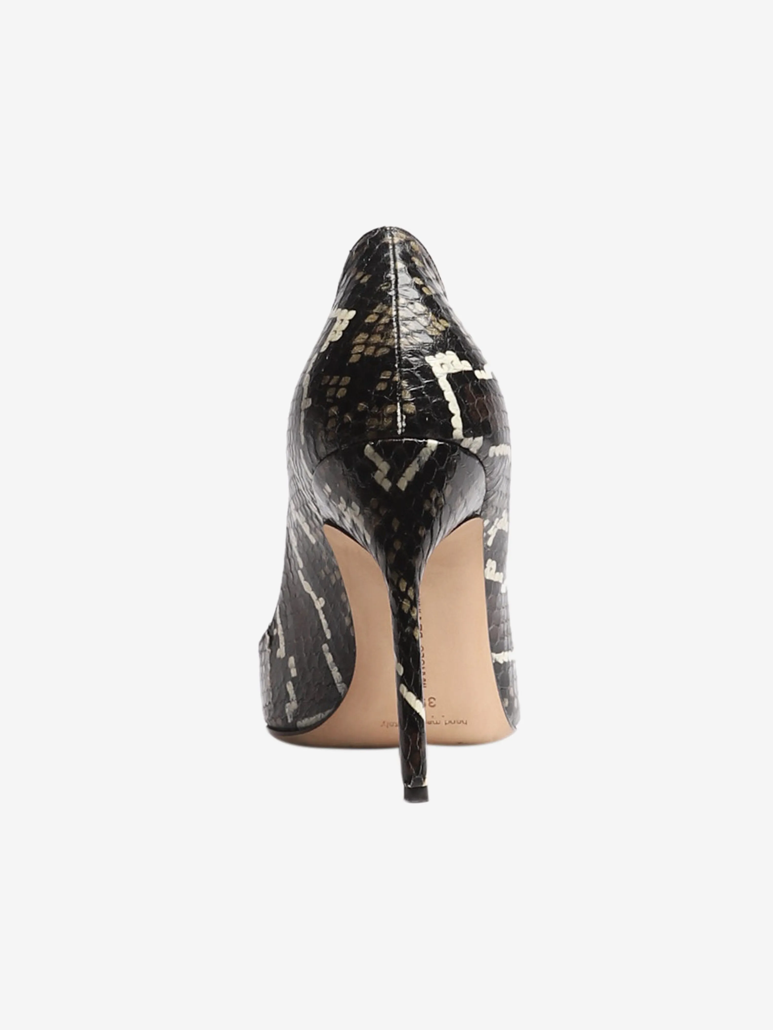 Black snakeskin pumps - size EU 39.5