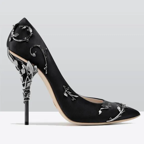 Boussac Elegant Silk Women Pumps High Heels