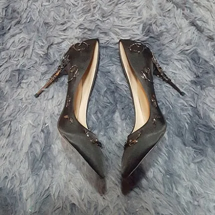 Boussac Elegant Silk Women Pumps High Heels