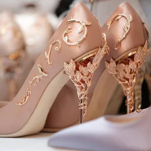 Boussac Elegant Silk Women Pumps High Heels