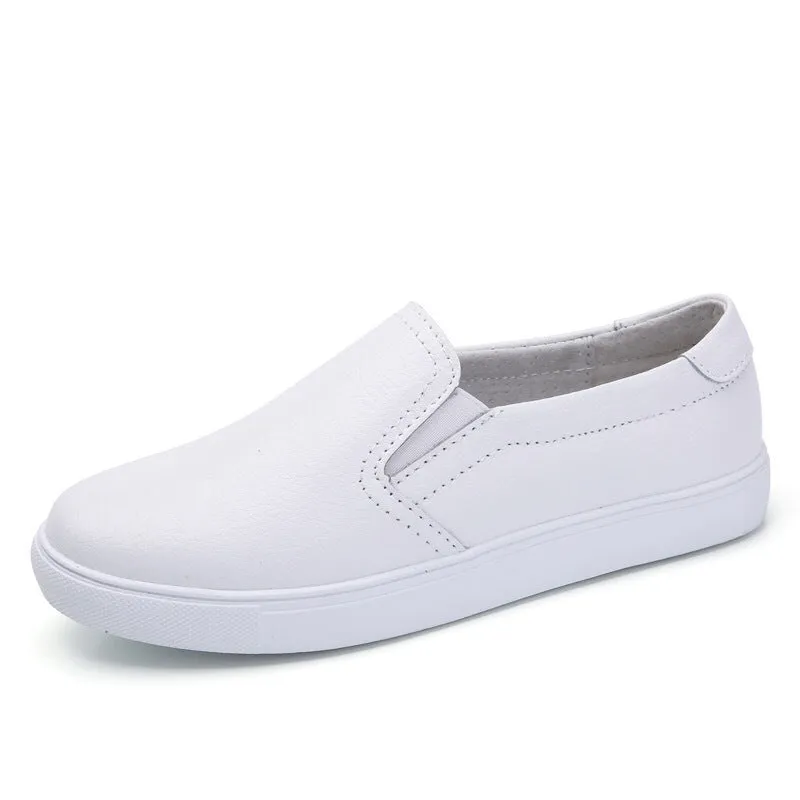 Casual Cowhide Leather Solid Color Loafers