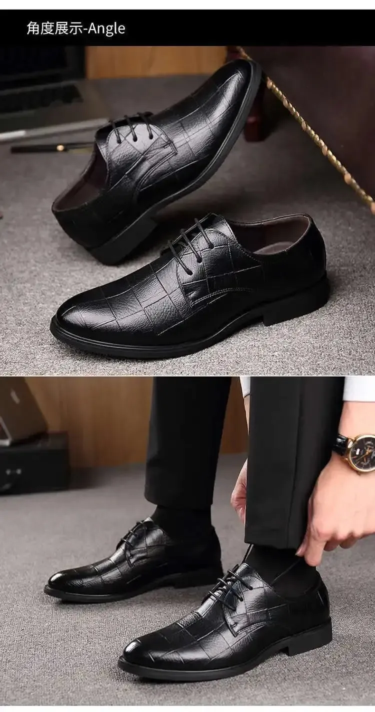 Classic Men's Leather Shoe Autumn Men Business Dress Shoes