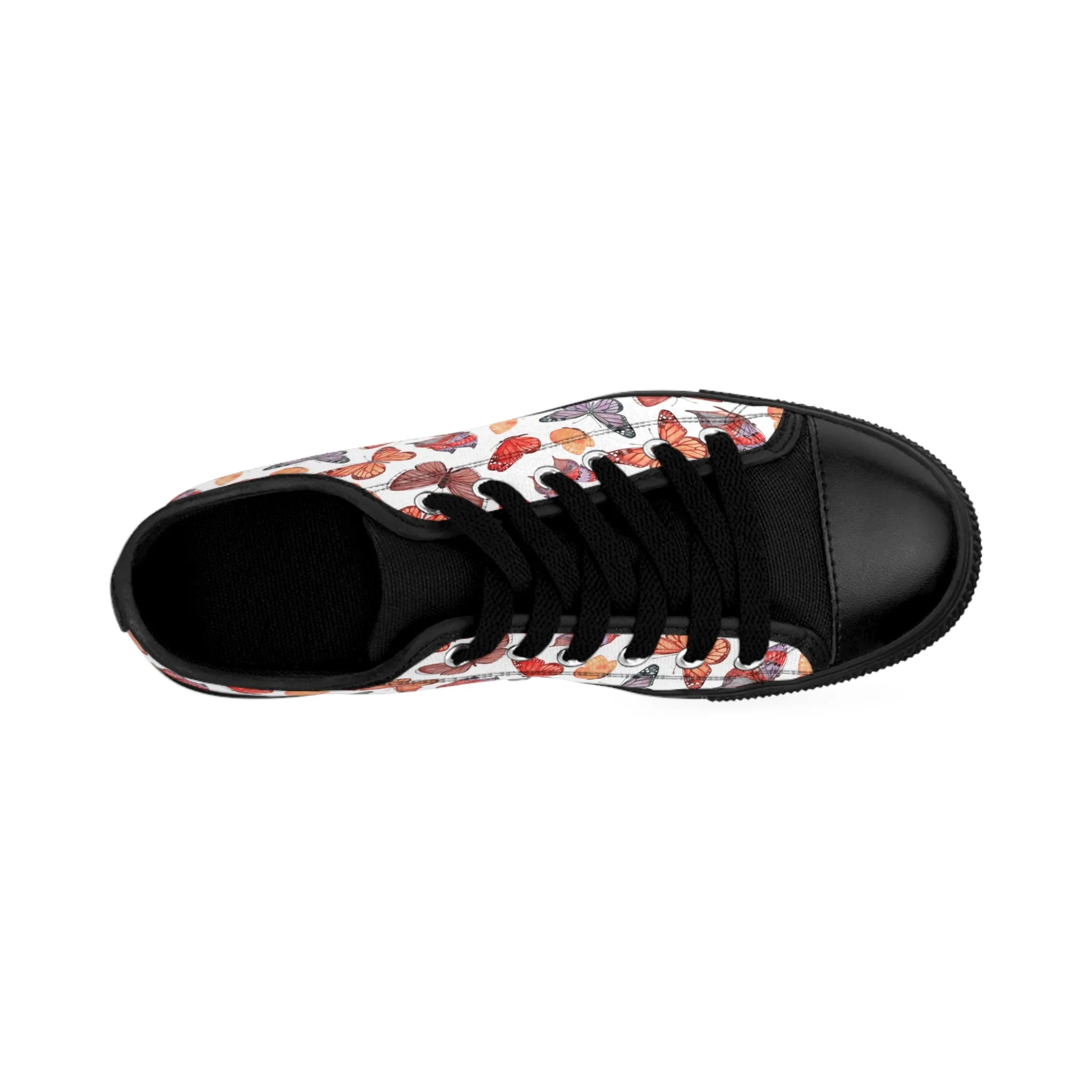 Colorful Watercolor Butterflies Women's Sneakers