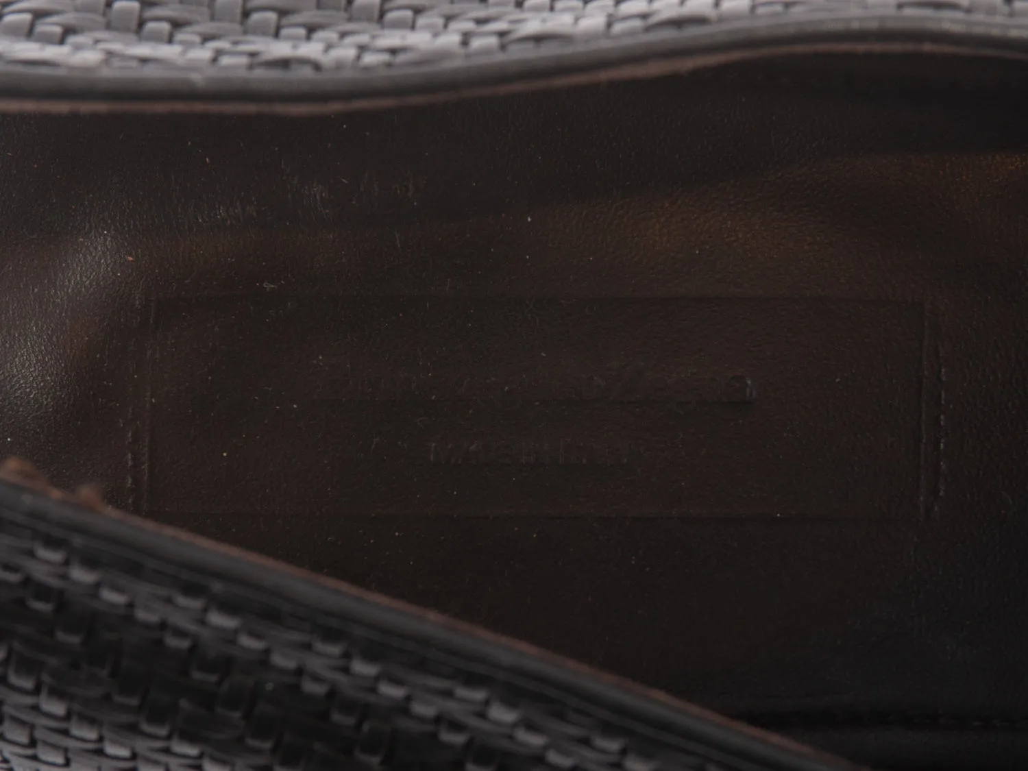 Ermenegildo Zegna Black Basketweave Loafers