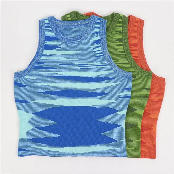Fantaslook Ribbed Knit Tie Dye Tank Top Women Basic Summer Camisole Vest