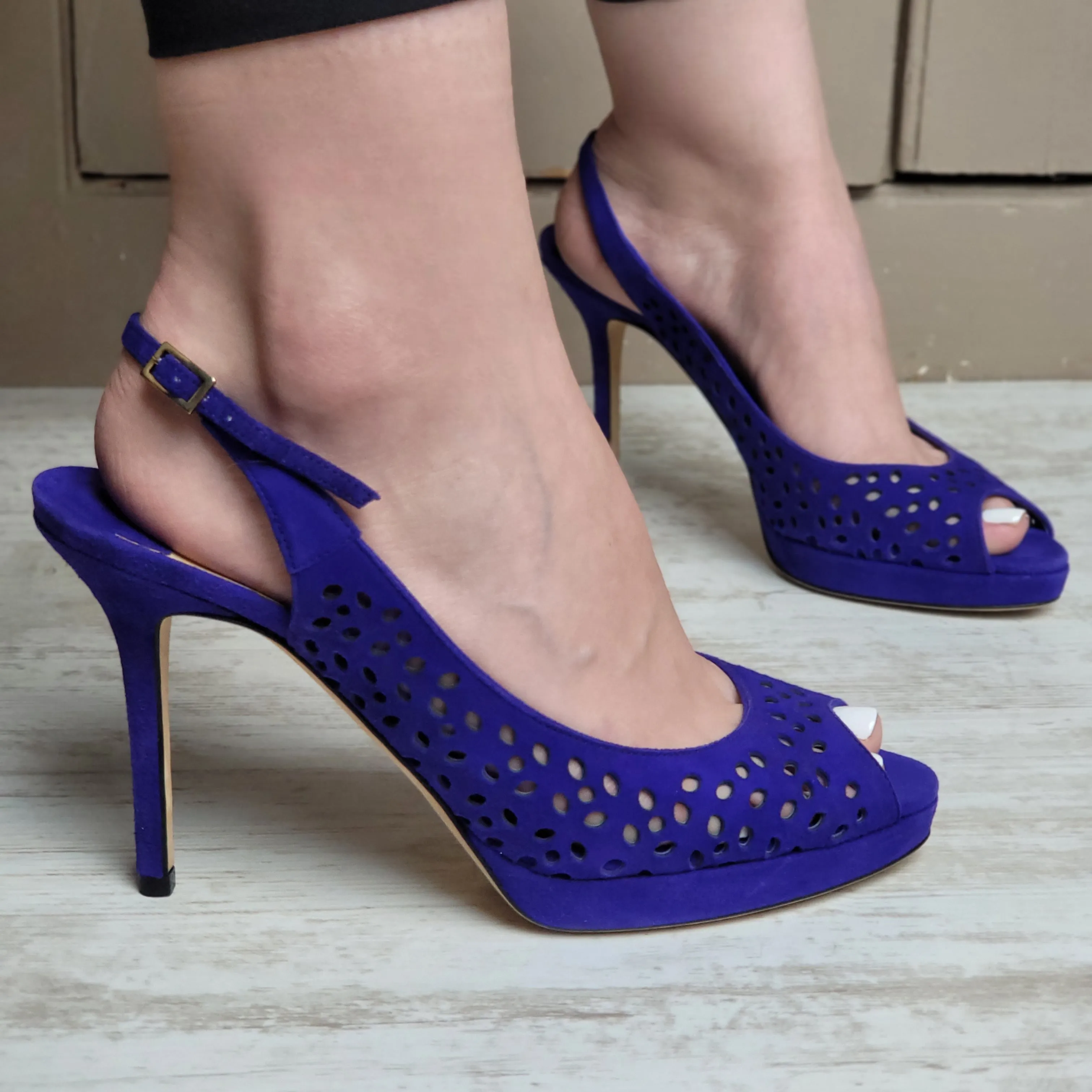 JIMMY CHOO SLINGBACK HEELS EU 38.5/ UK 5.5