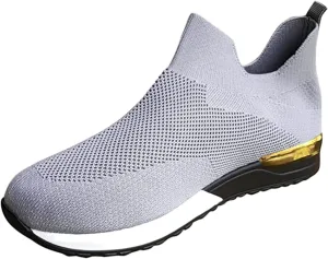 Ladmiple Gym Shoes For Women Workout Running Walking Shoes Slip on Sock Sneakers Mesh Non Slip Athletic Tennis Shoes