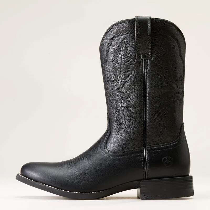 Men's Ariat Sport Stratten Black Western Boot