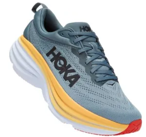 Men's HOKA BONDI 8 (2E Width) GBMS - M-1127953 GBMS - GOBLIN BLUE/MOUNTAIN SPRING
