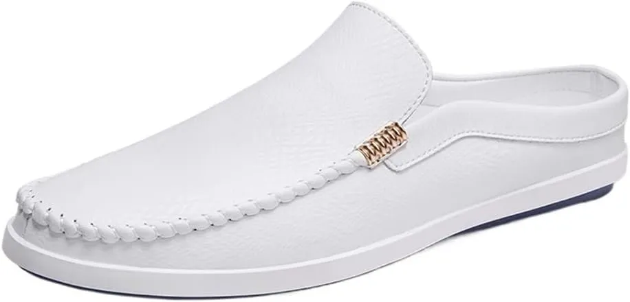 Men's Loafers Venetian Loafers Solid Colors Lightweight Vegan Leather Slip Resistant Lightweight Flat Heel Fashion Slip-ons