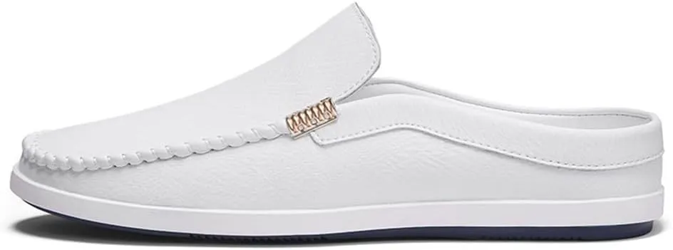 Men's Loafers Venetian Loafers Solid Colors Lightweight Vegan Leather Slip Resistant Lightweight Flat Heel Fashion Slip-ons