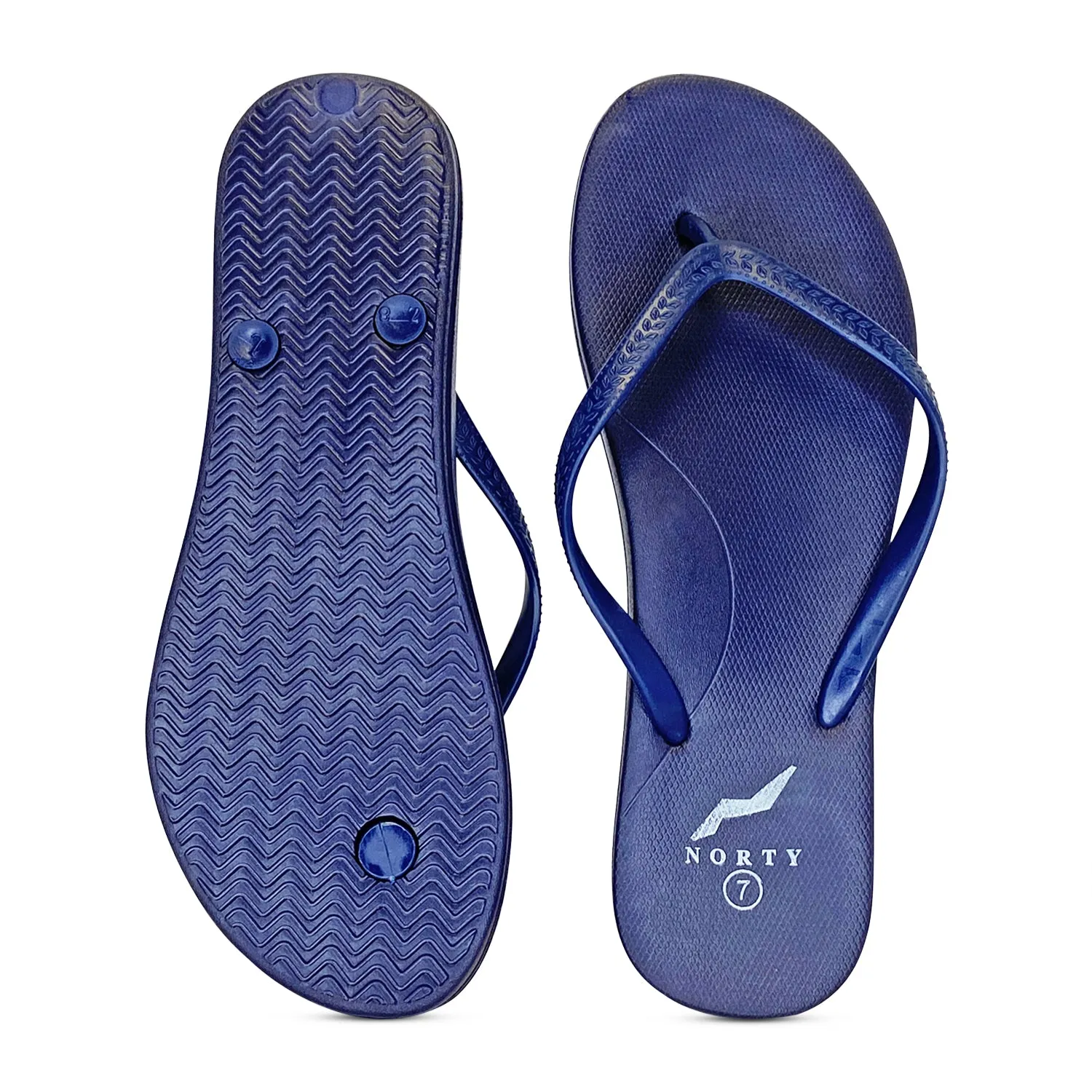 Norty Womens EVA Flip Flop Sandal Navy 22015B