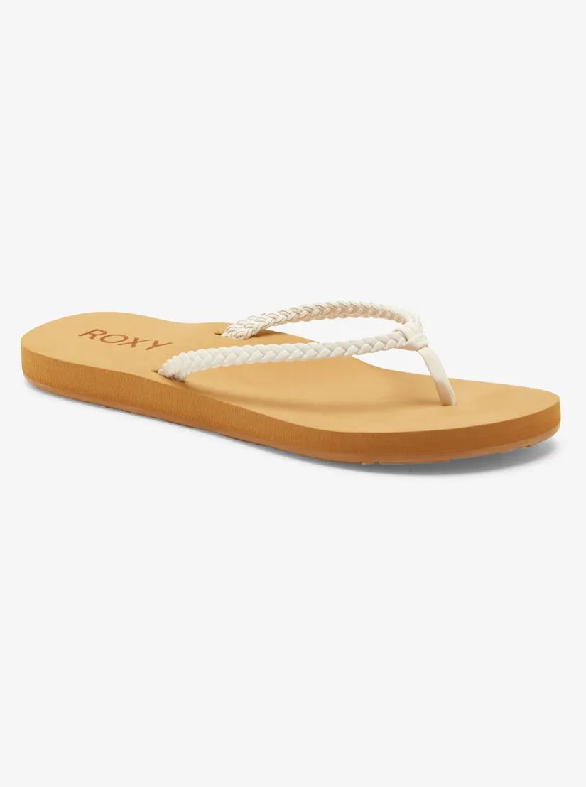 Roxy "Costas II" Women's Flip-Flops - White