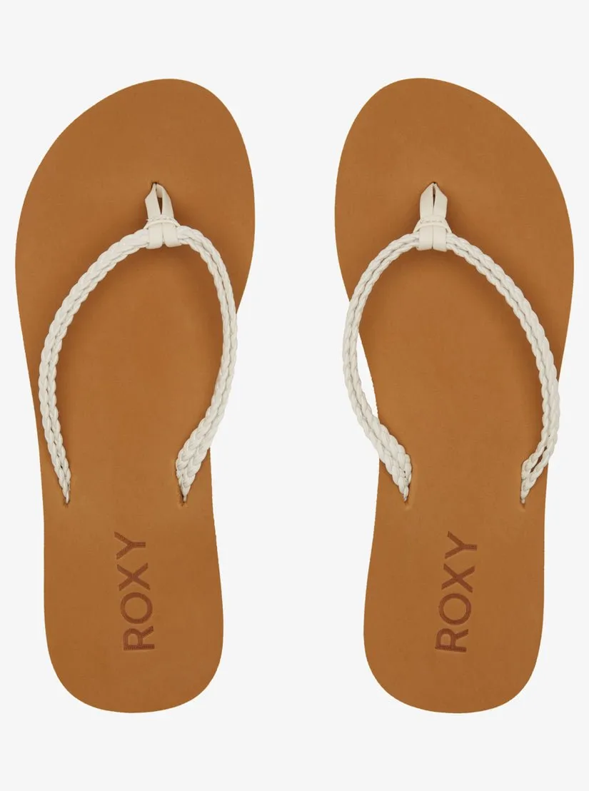 Roxy "Costas II" Women's Flip-Flops - White