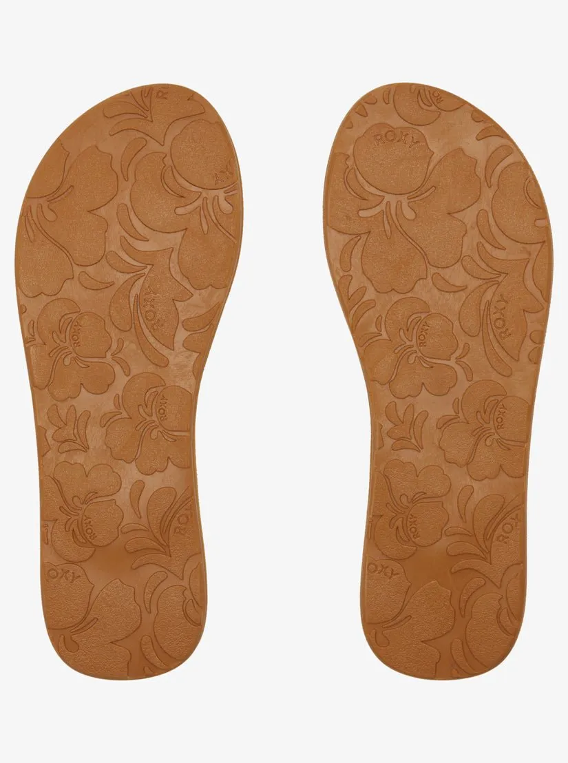 Roxy "Costas II" Women's Flip-Flops - White