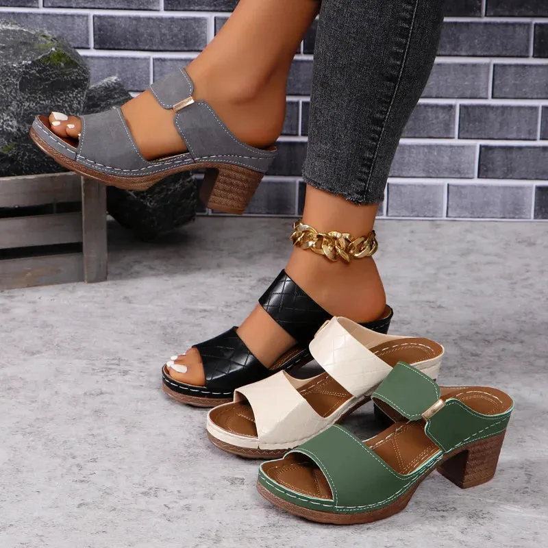 Sharice™ - Multi-functional Block Heel Sandals