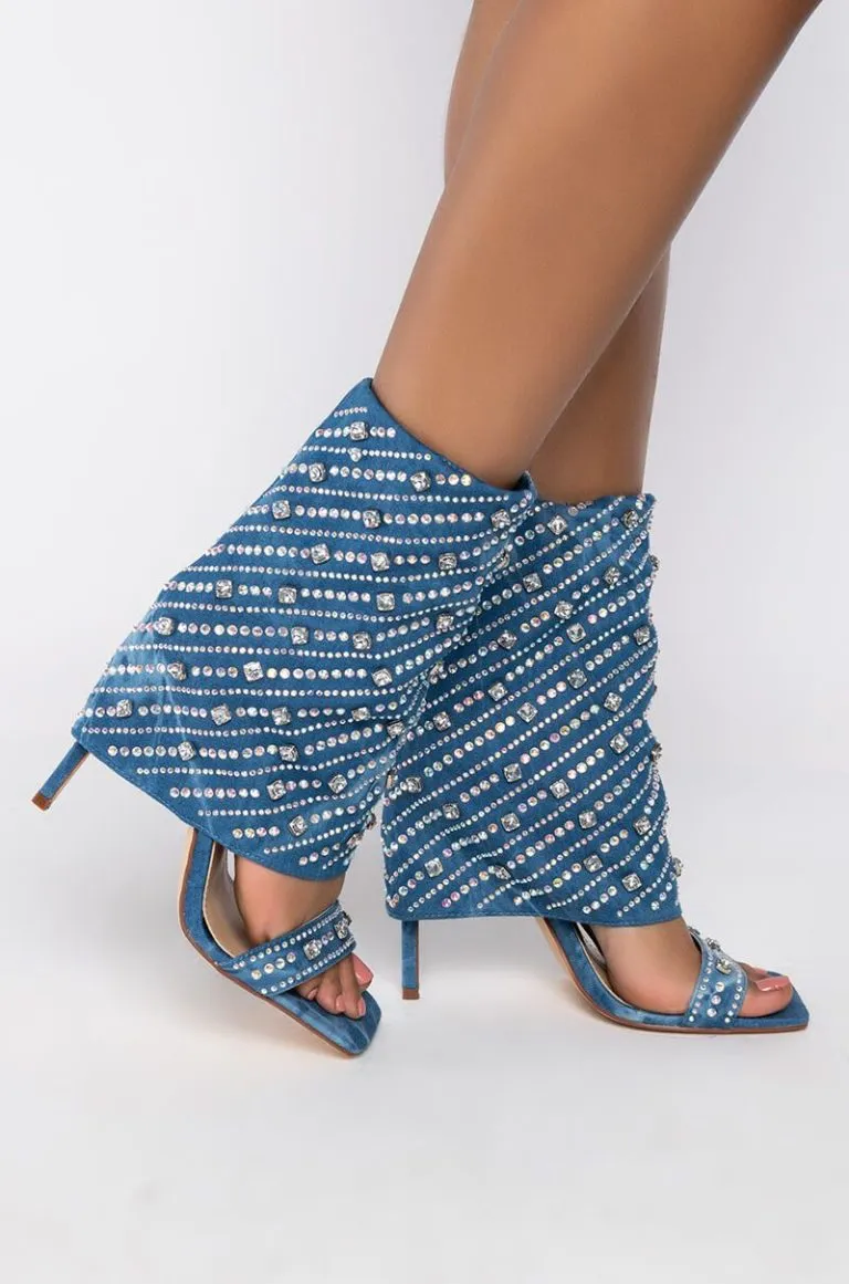 STEFANI-DENIM STILETTO SANDAL