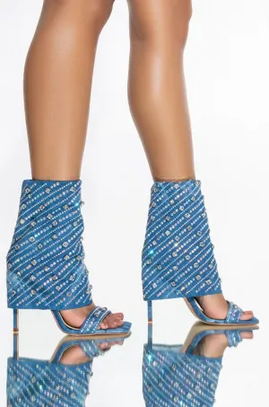 STEFANI-DENIM STILETTO SANDAL