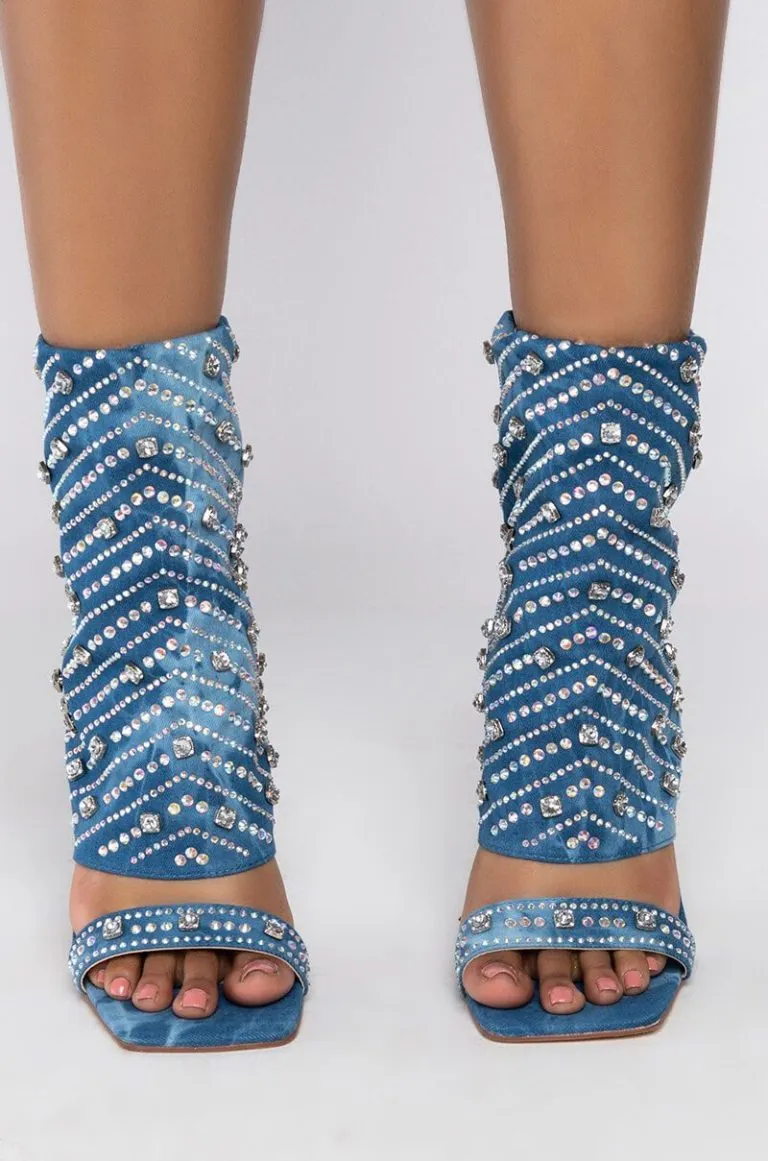 STEFANI-DENIM STILETTO SANDAL