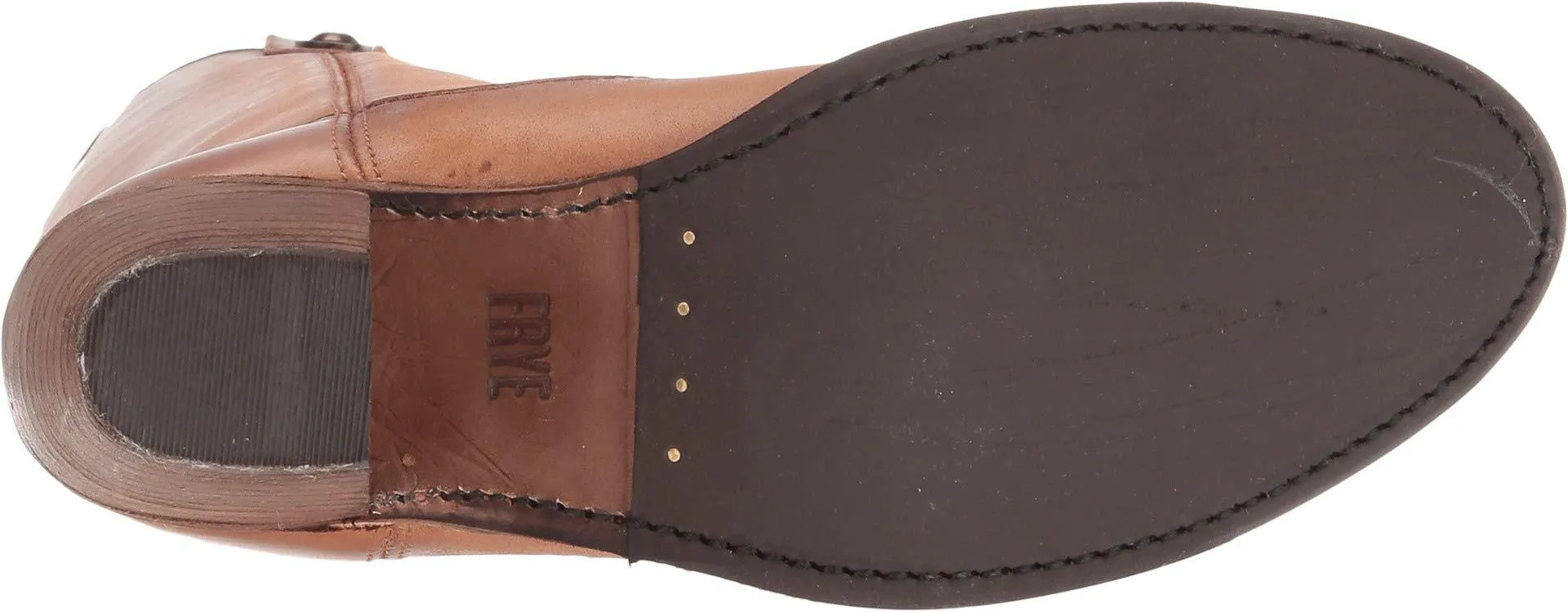 The Frye Company Womens Cognac Jackie Button Tall Size 7 Oiled Leather Boots