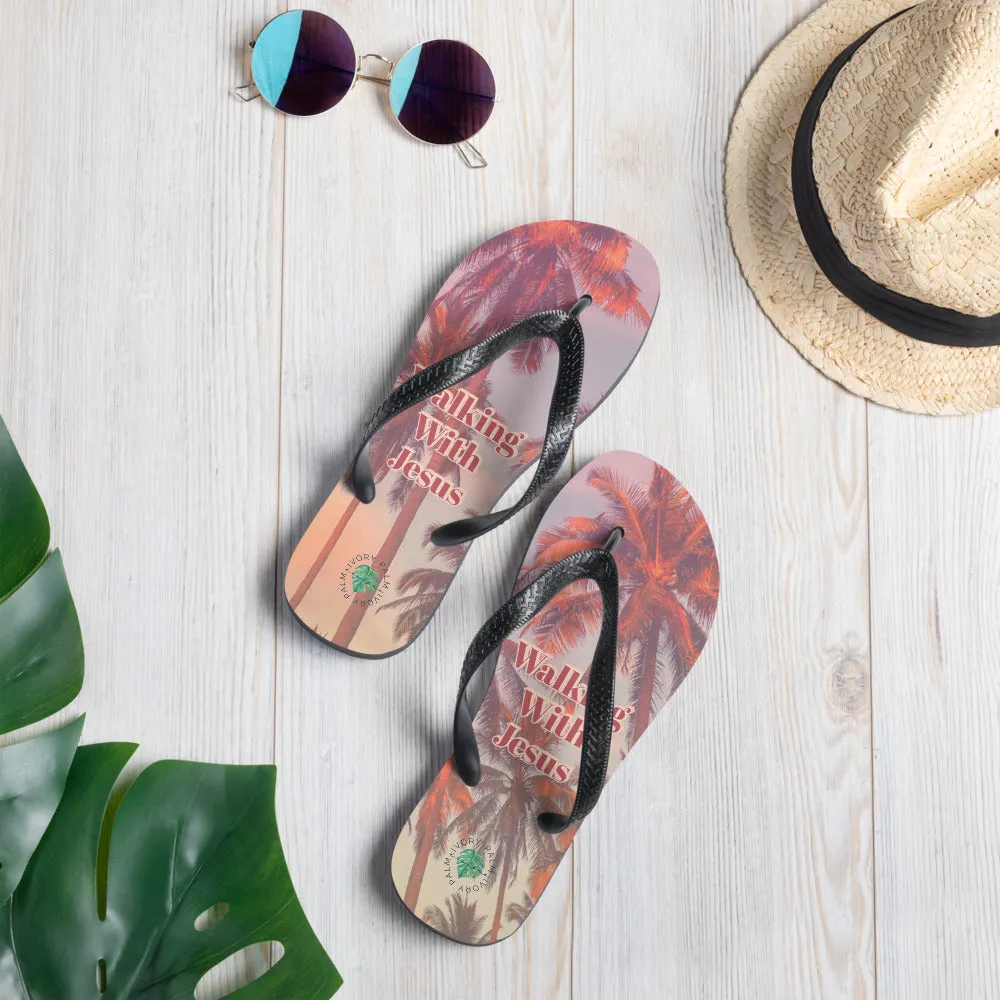 Walking with Jesus Flip-Flops