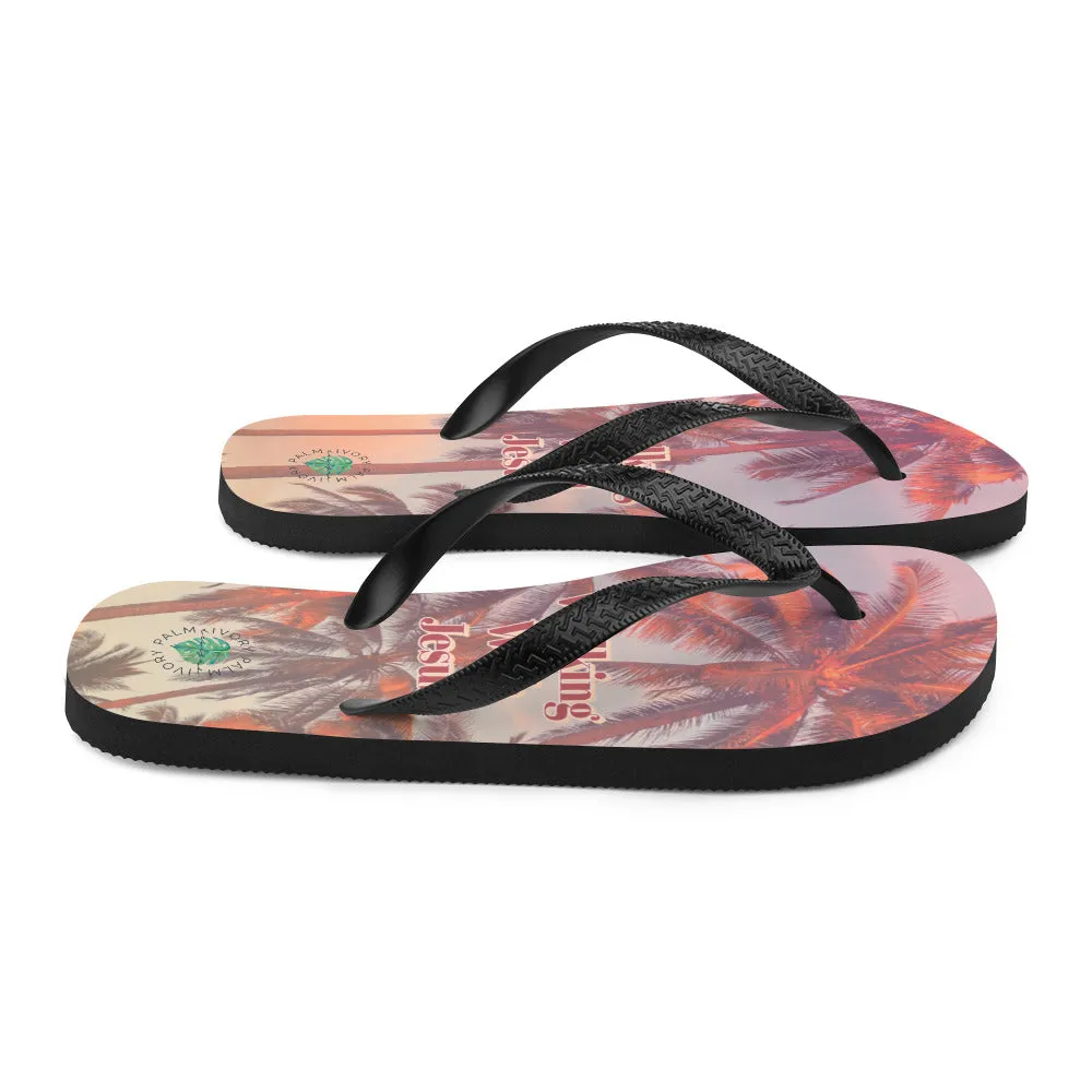 Walking with Jesus Flip-Flops