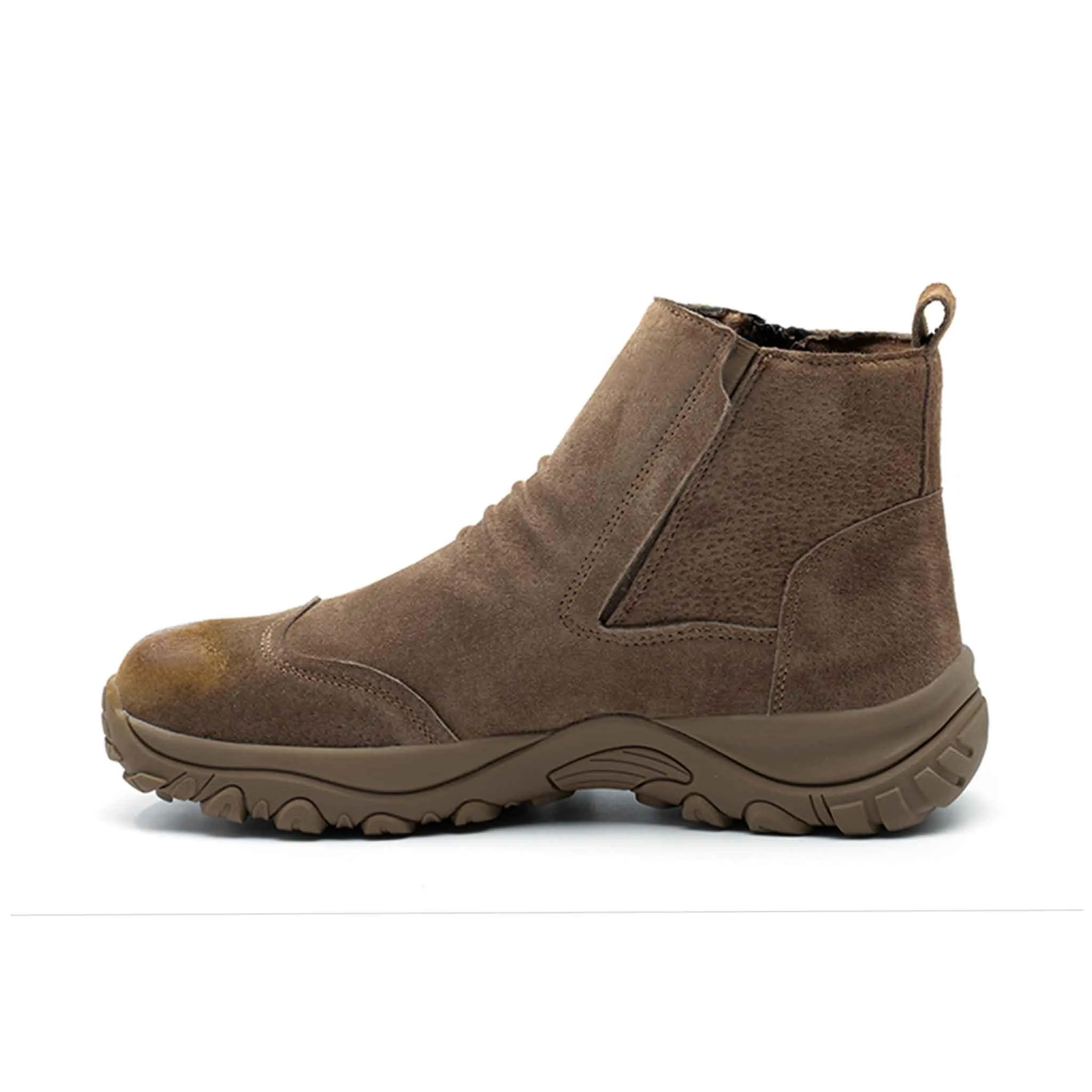 Women's Steel Toe Chelsea Boots - Side Zip | B258