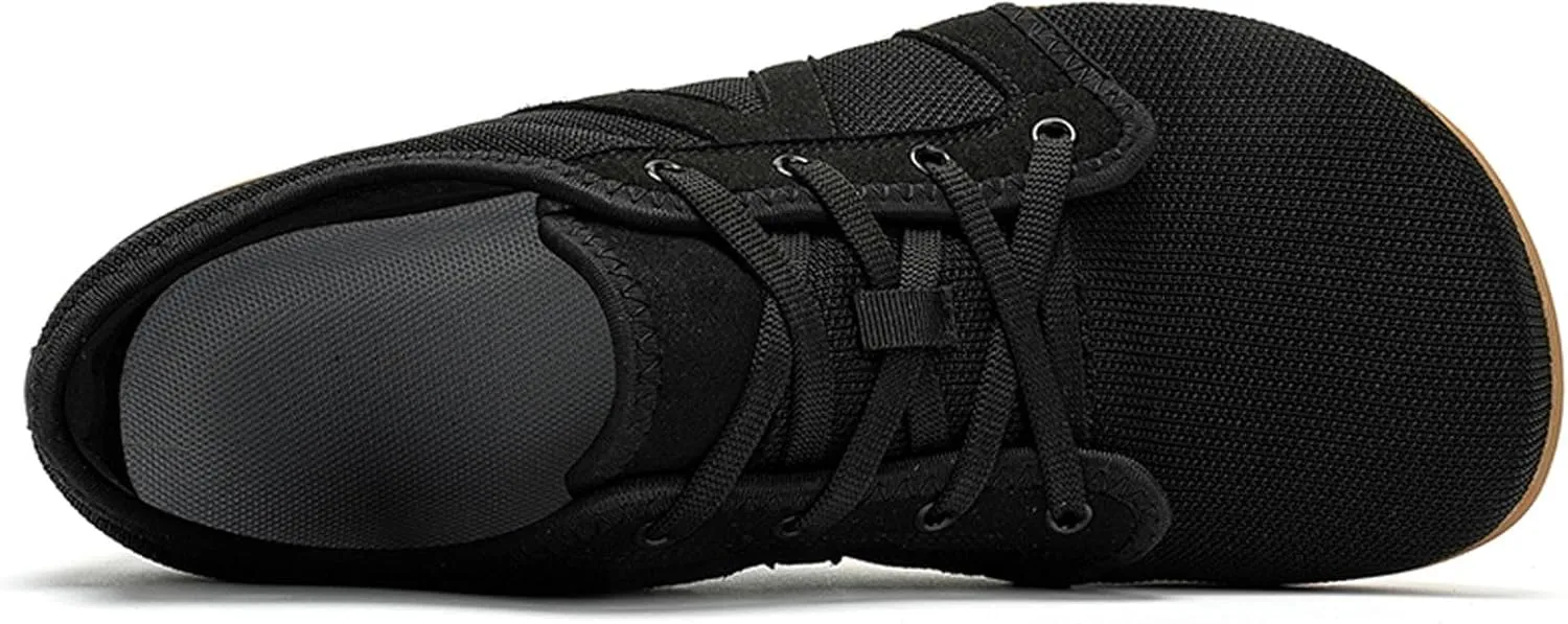 YUKTOPA Unisex Wide Toe Box Barefoot Shoes Men's Womens Zero Drop Minimalist Shoes Outdoor Trail Walking Shoes Athletic Trail Running Trainers Casual Sneakers
